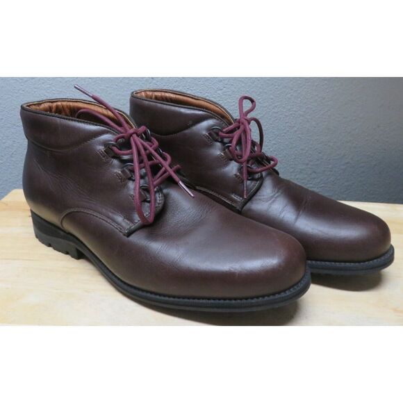 Mens Rossignol Leather Boots Brown Size‎ US 9.5 Lace Up